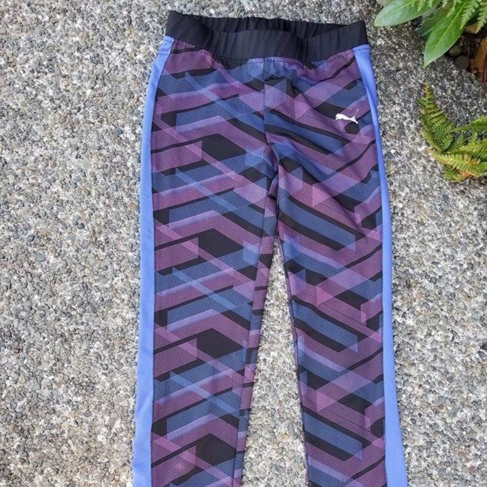 Youth XL Multi Colored Geometrical Puma Pants